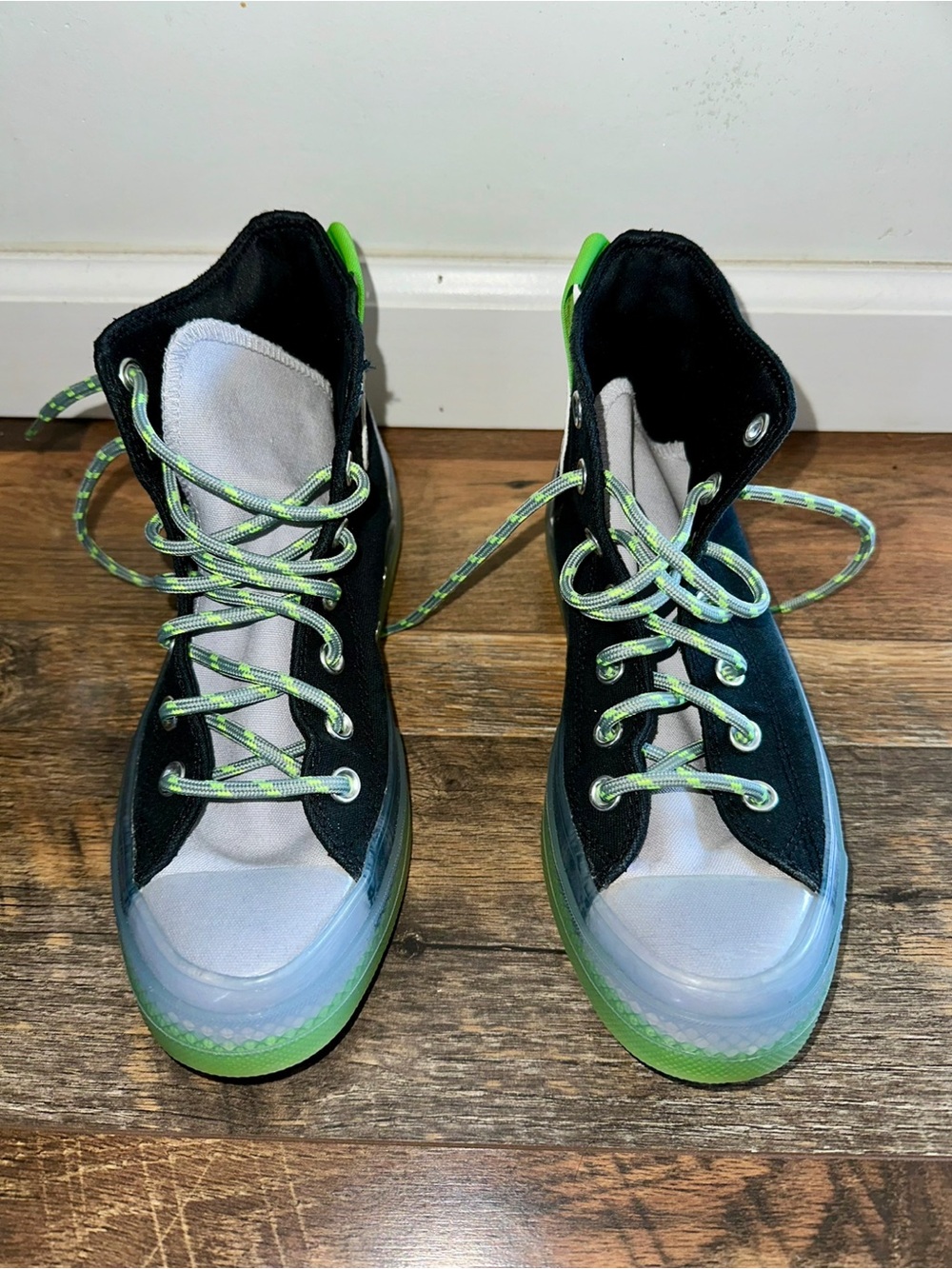Converse CX Black/Gray/Lime Green Woman’s 7.5 Men’s 5.5